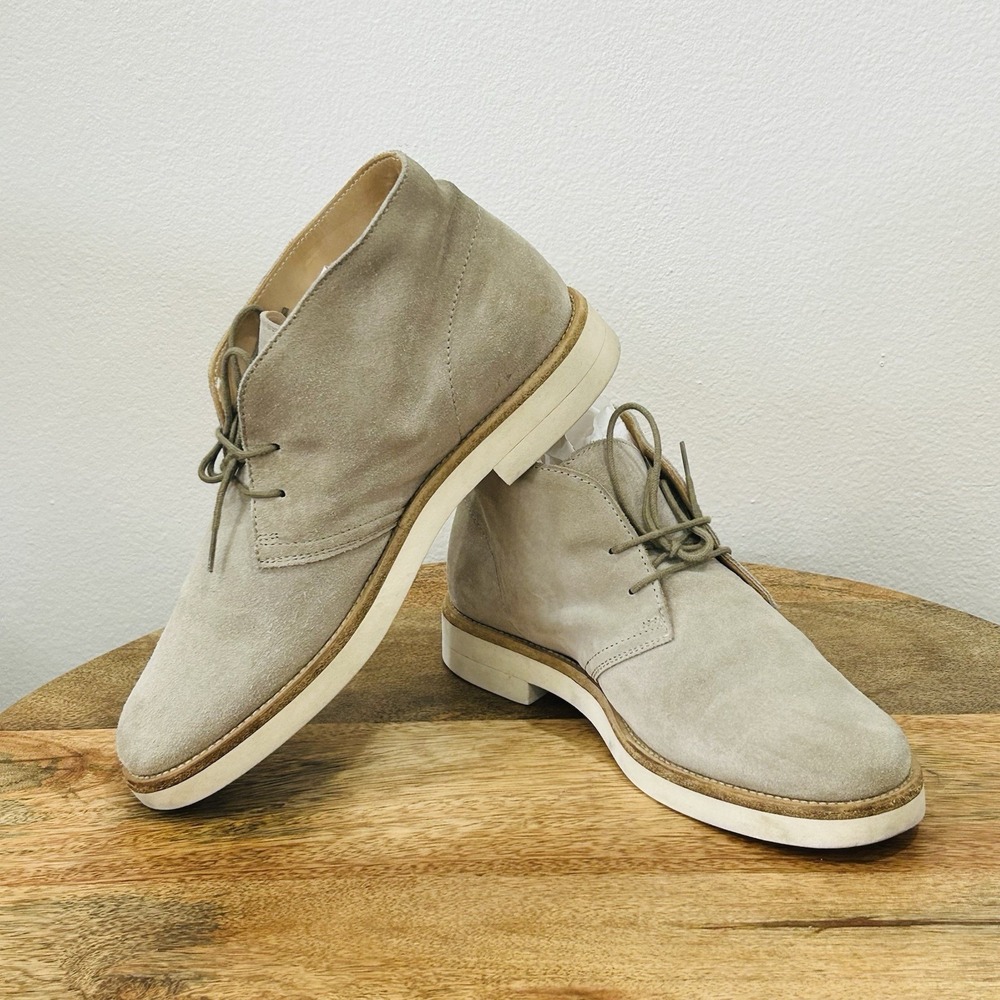 Woman by Common Projects Light Gray Suede Leather Chukka boots Size 38 US 8